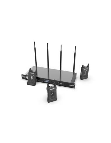Hollyland Syscom1000T. Sistema Intercom Audio con 8 petacas. 350m, Tally wireless y cable