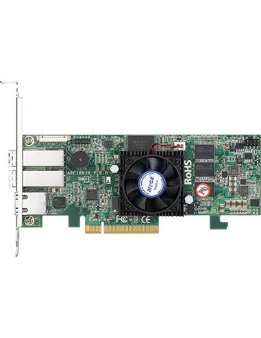 ARECA 8port 12Gb/s SAS RAID PCIe x8 CardDual Core ROC,2GB Cache,2x SFF-8644,LP