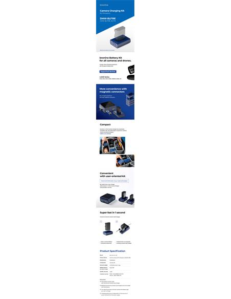 Bronine Adaptador baterias Panasonic DMW-BLF19E / BLF19