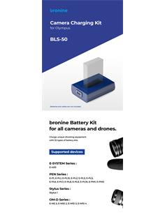 Bronine Adaptador baterias Olympus BLS-50 2