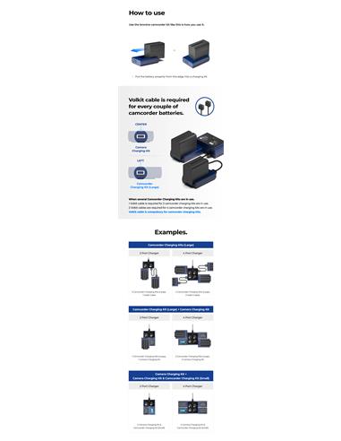Bronine Adaptador baterias Sony NP-F970 / F770 / F750 / F570 / F550 / FM500H / FM50