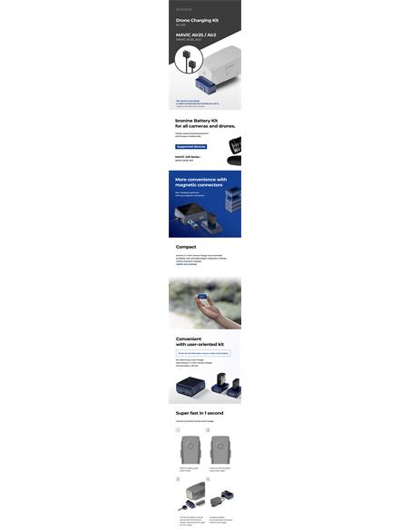 Bronine Adaptador baterias DJI MAVIC Air2S / Air2
